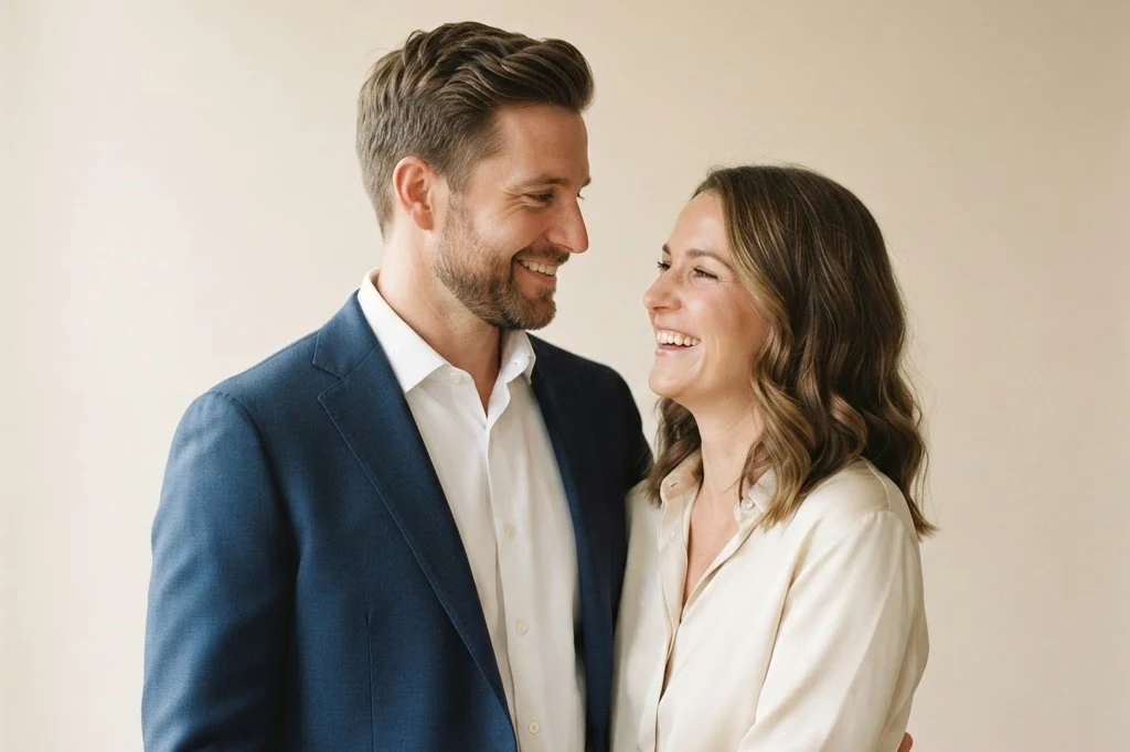 Man and woman considering personalized care